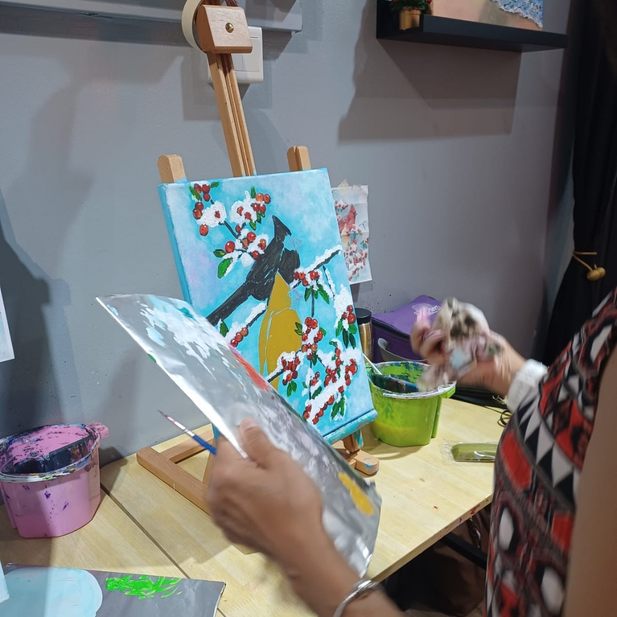 Evergreen Trial Art Class for Seniors at Gallery J Art Studio