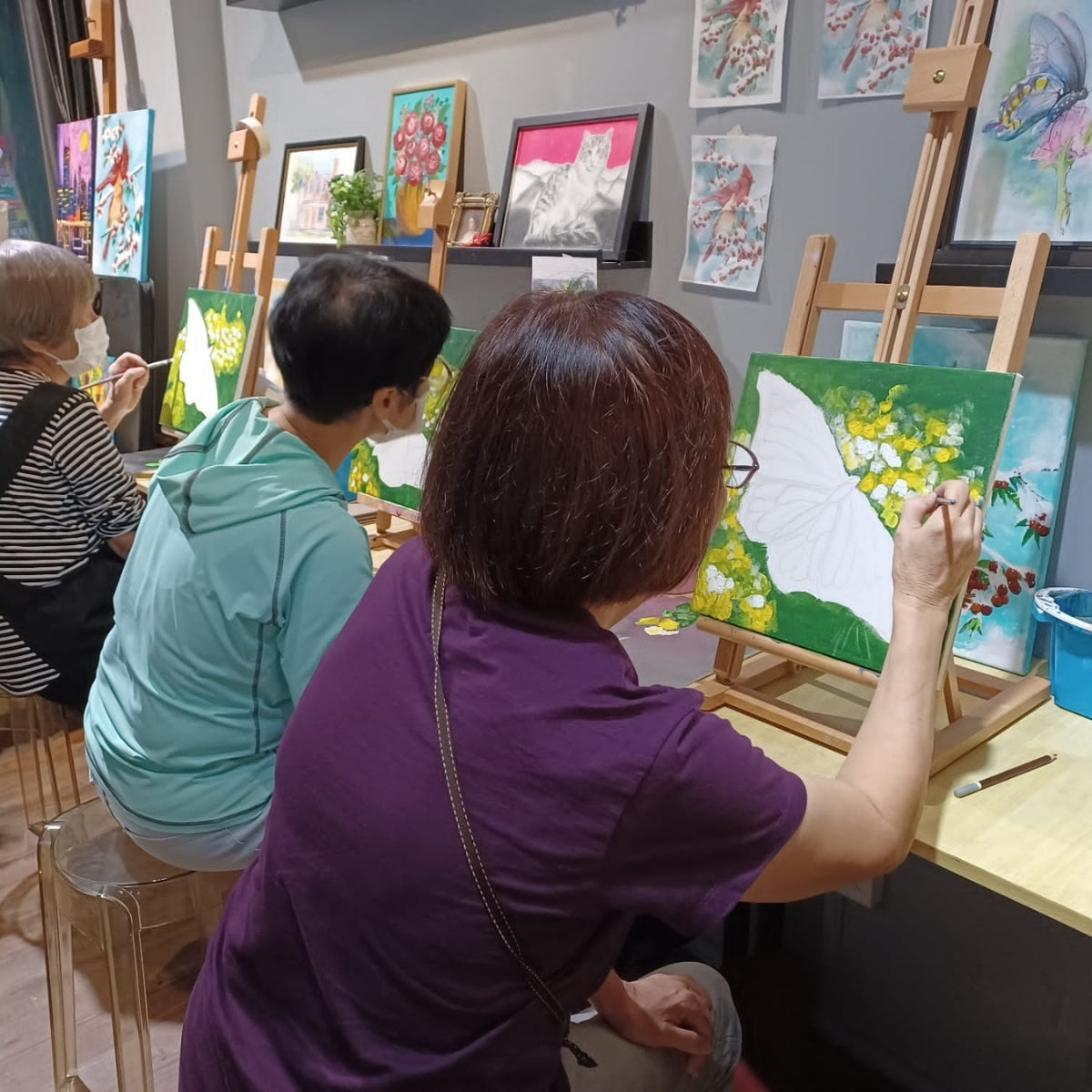 Evergreen Trial Art Class for Seniors at Gallery J Art Studio