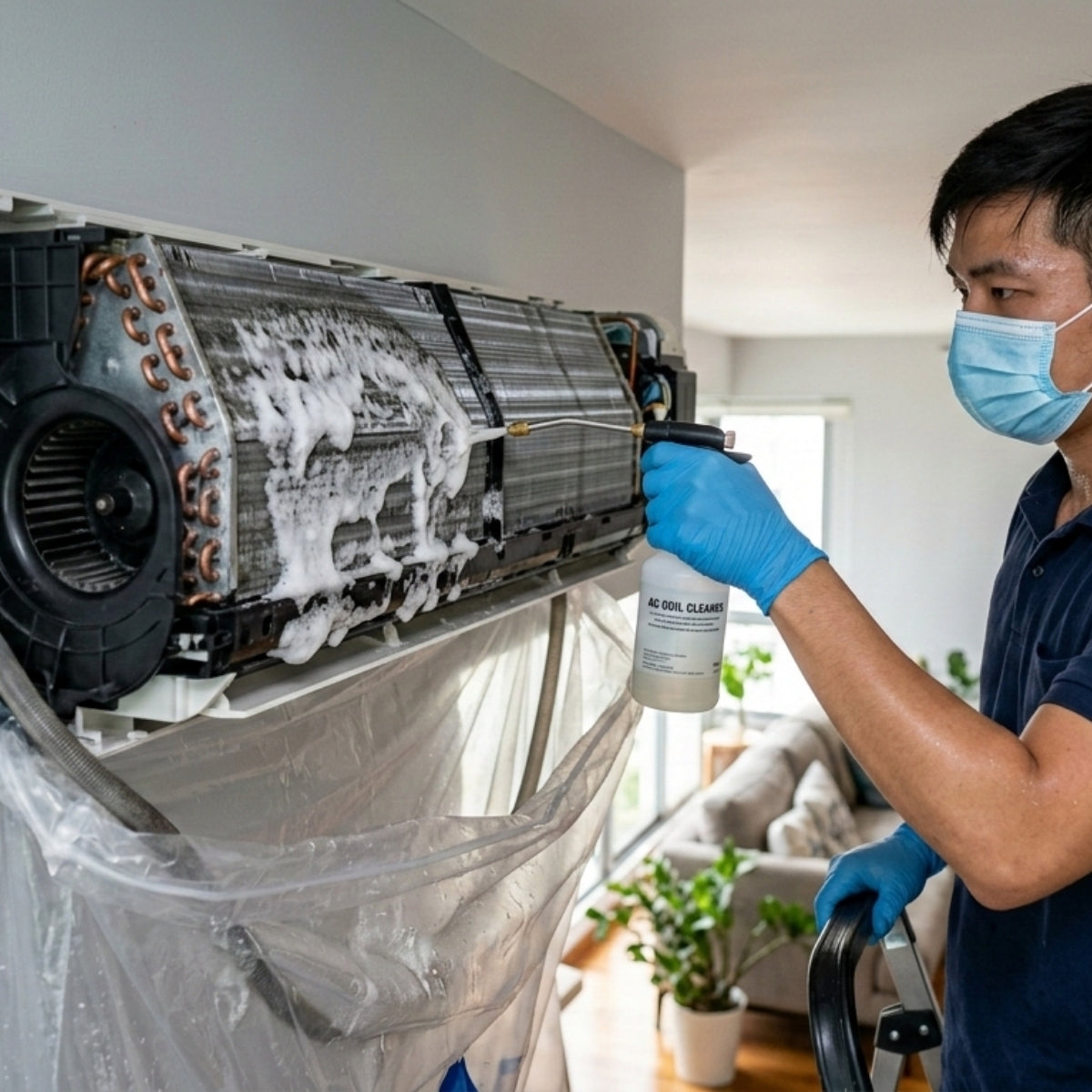 Aircon Servicing with Chemical Wash (Intensive Deep Clean)