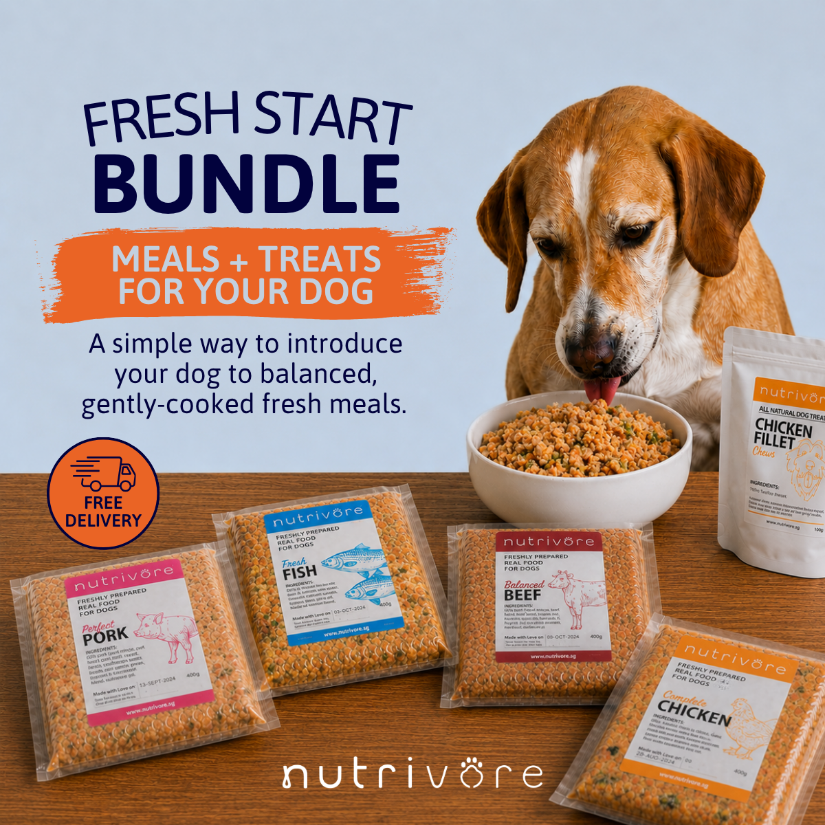 Fresh Start Bundle: Meals + Treats for Your Dog