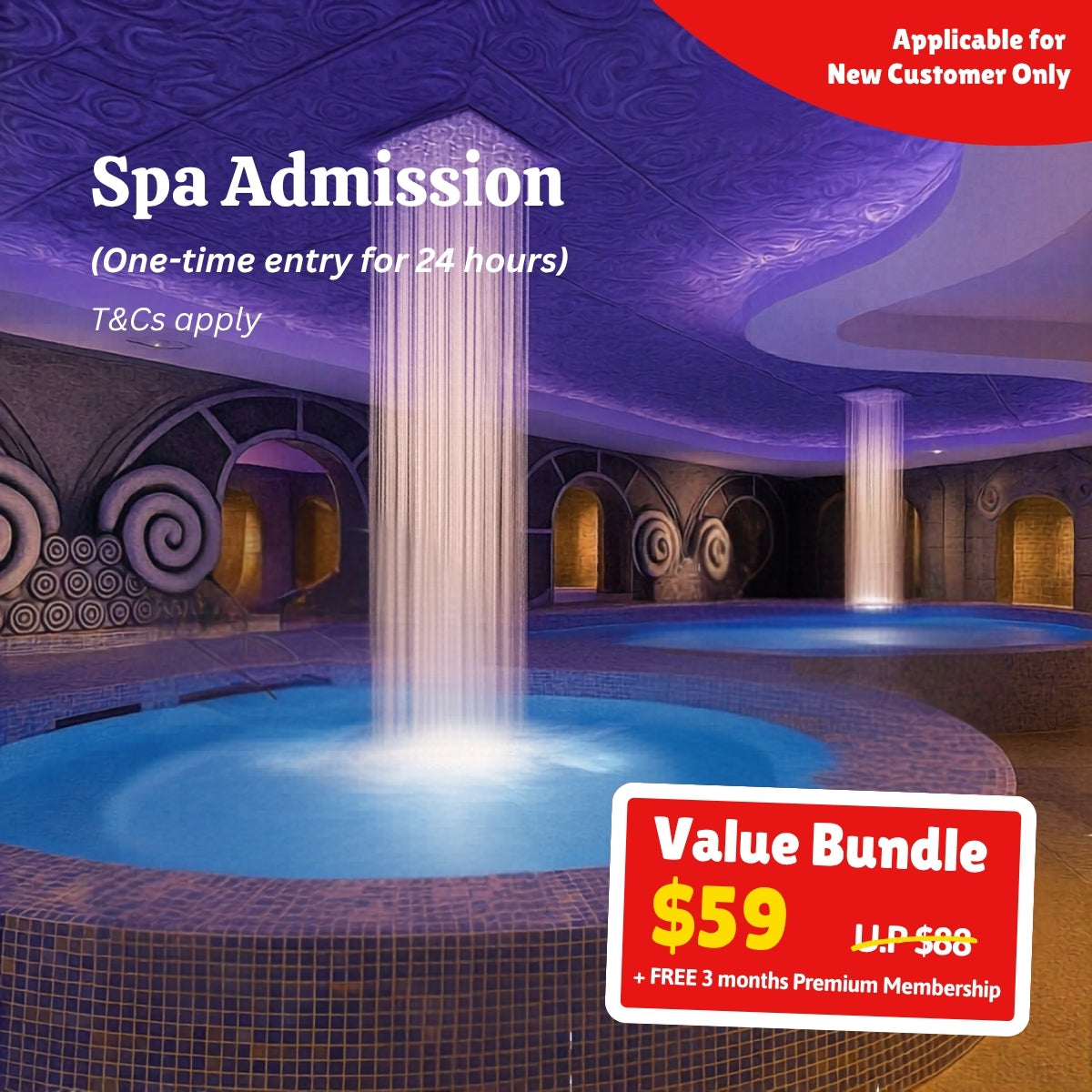 UPlay Premium Exclusive – G.SPA 24-Hour Spa Access with Buffet Included