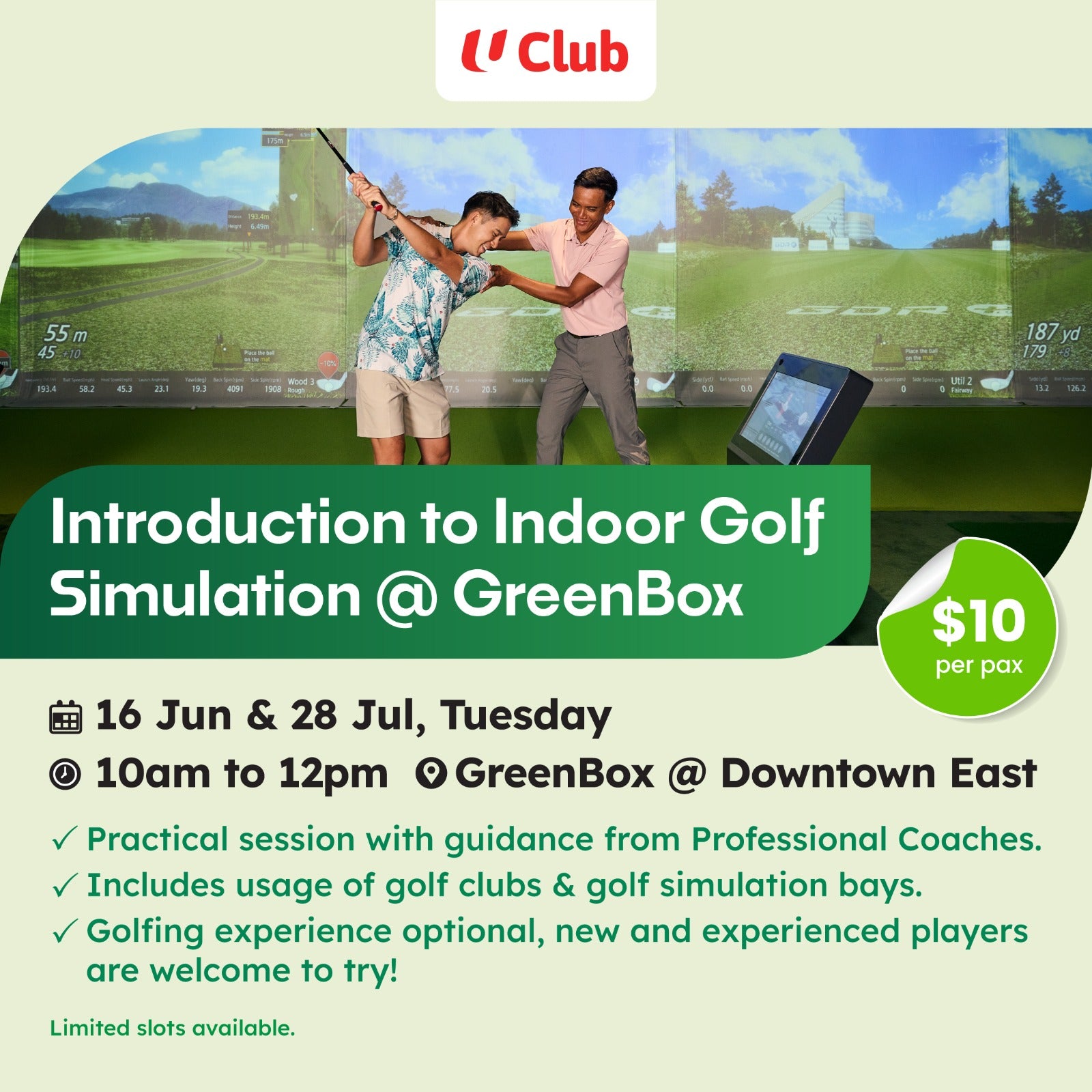 Introduction to Indoor Golf Simulation @ GreenBox