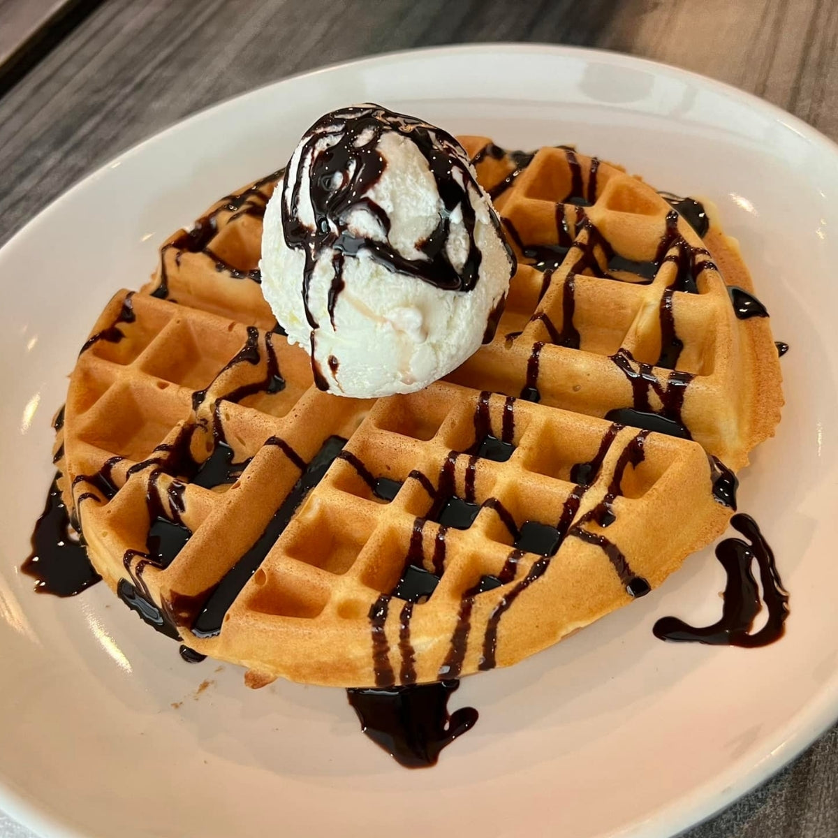 Sweet Waffle Ice Cream Treat
