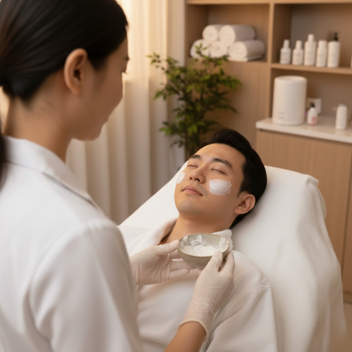 2.5-Hour BelleCare Men’s Facial & Signature Ginger Oil Massage