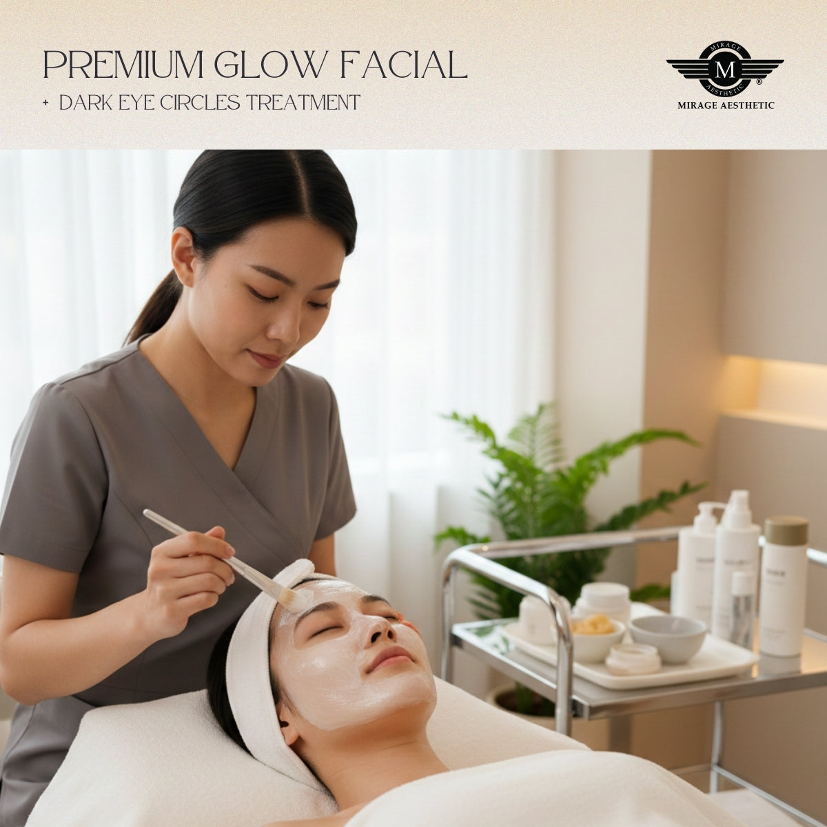 Premium Glow Facial + Dark Eye Circles Treatment (90 mins)