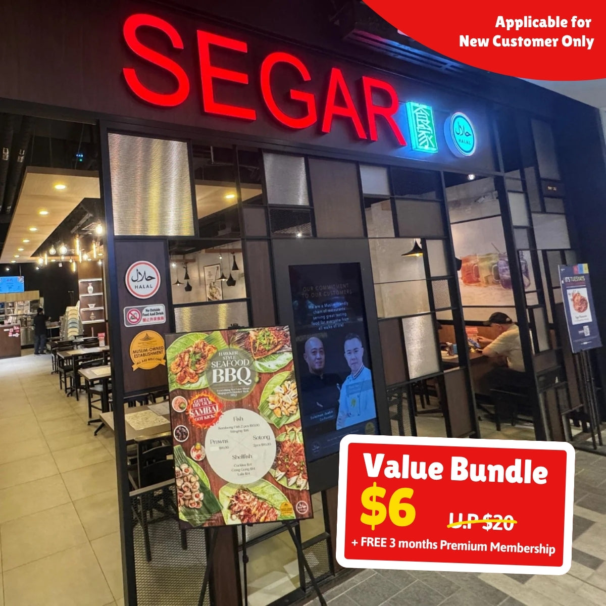 UPlay Premium Exclusive: Pay $6 for $20 Segar Halal Dining Voucher @ Downtown East