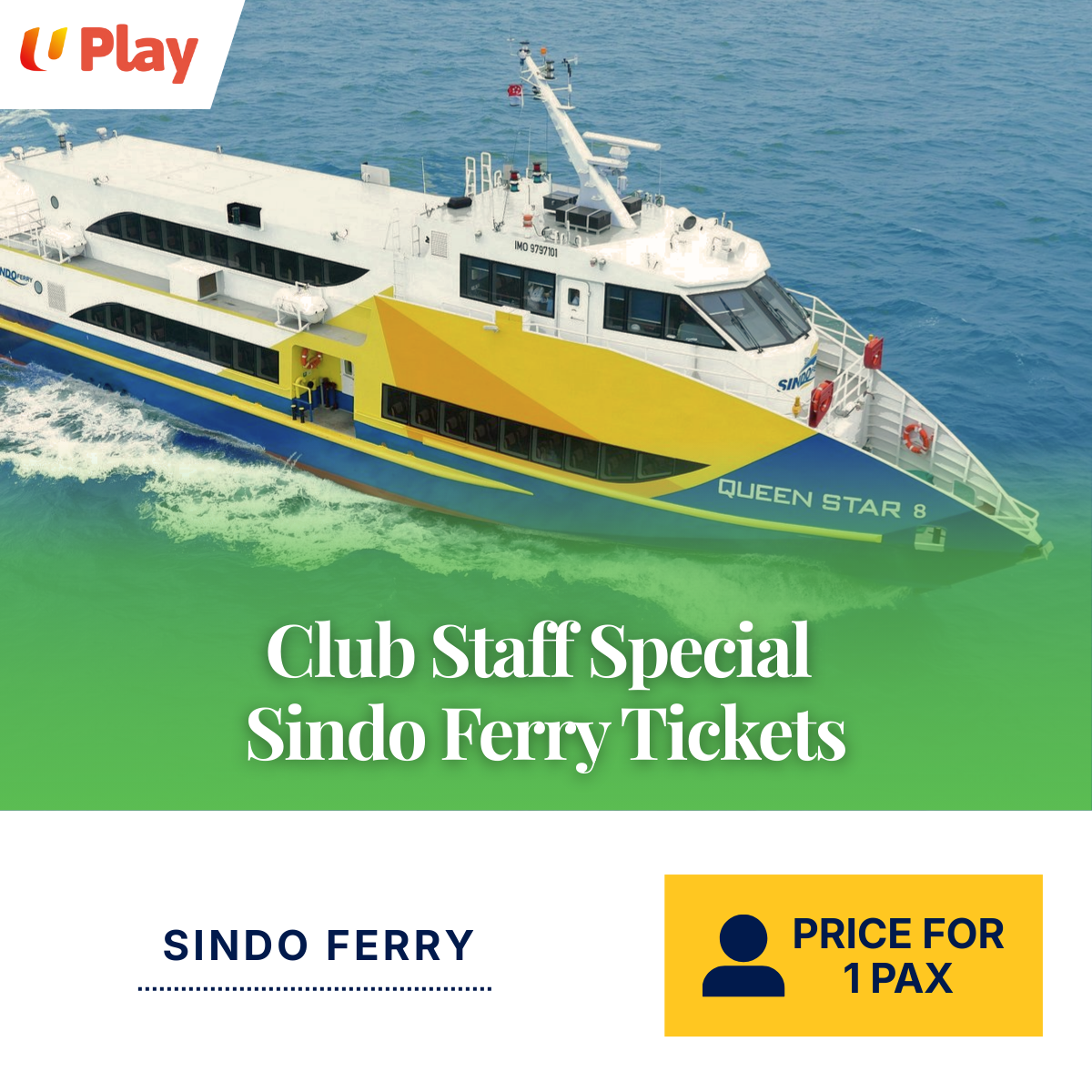 Club Staff Roundtrip Ferry Ticket (Sindo Ferry)