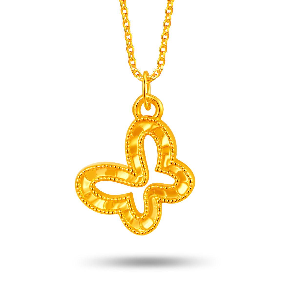 Pure 999 Gold Pendant with 925 Gold Chain