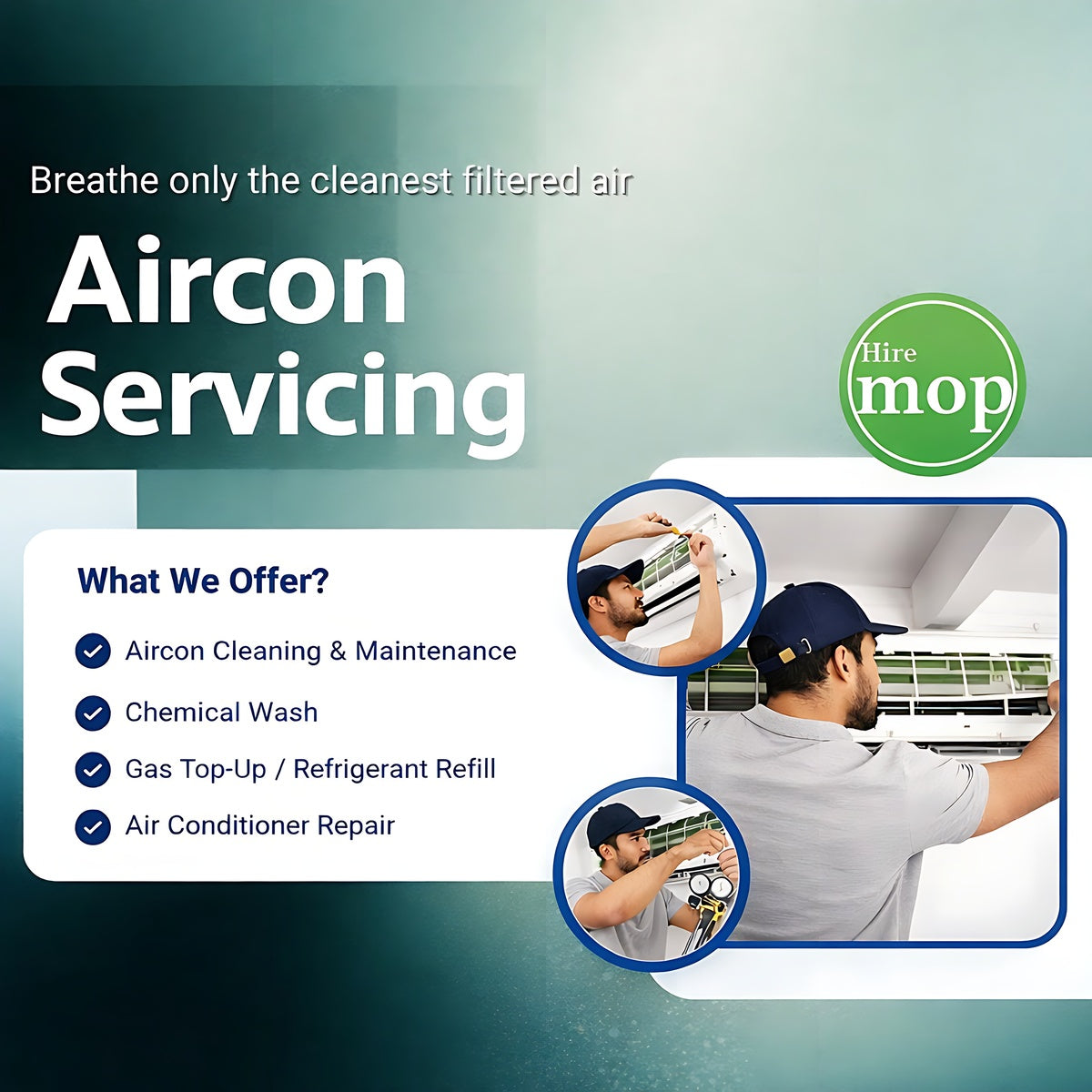 One-Time Air-Con General Servicing-Min 2 Units