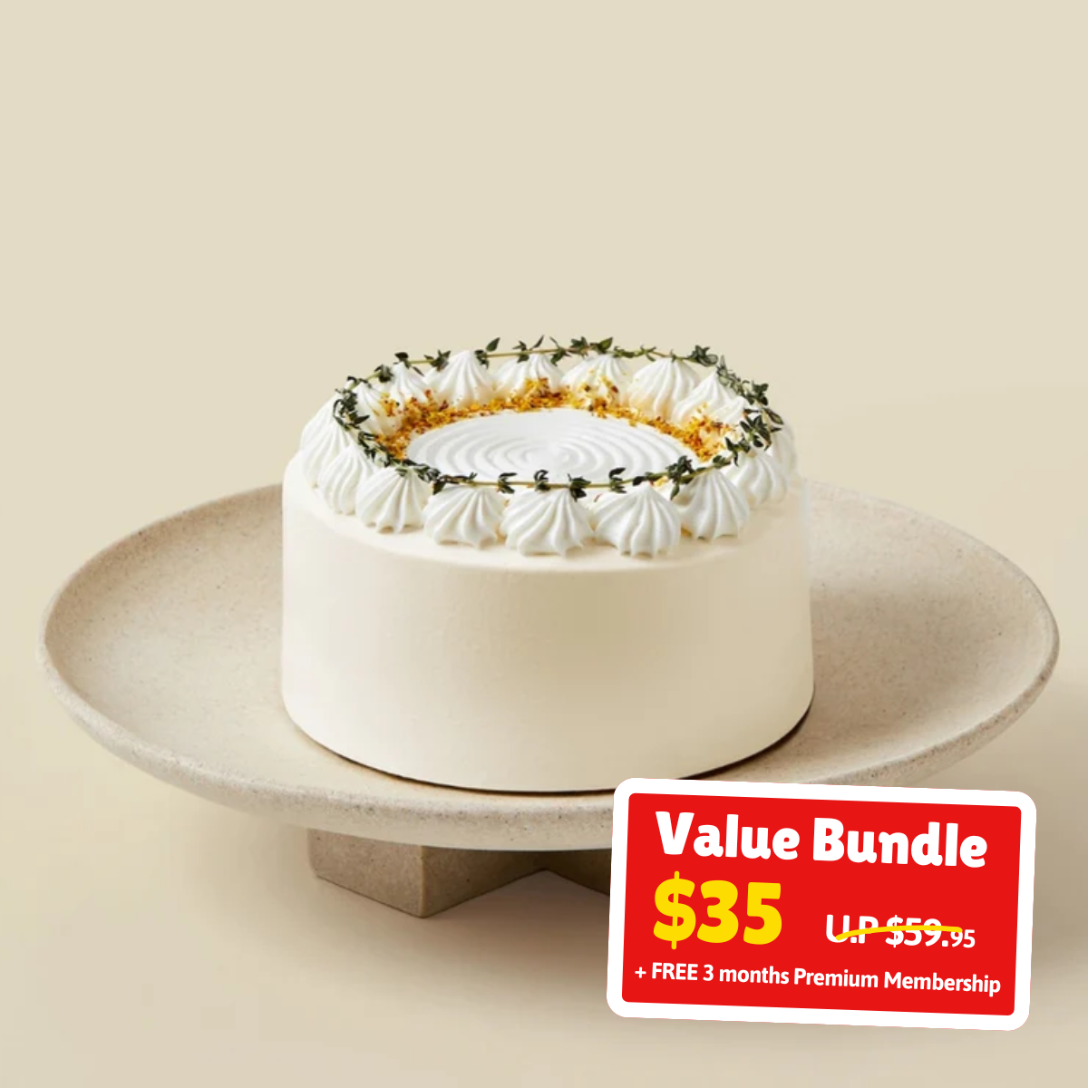 UPlay Premium Exclusive: 15cm Classic Delight Cake Value Bundle from Fieldnotes