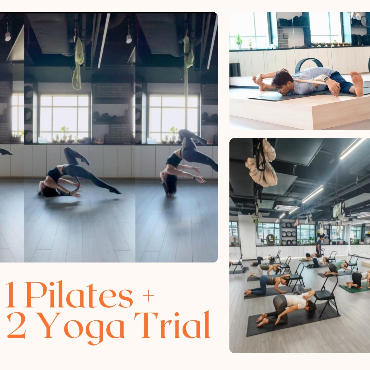 Complete Wellness Trial Bundle: 1 Pilates + 2 Yoga Classes
