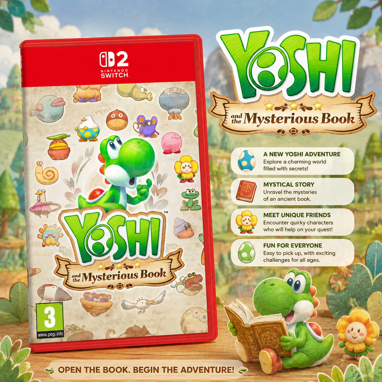 Nintendo Switch 2 Game-Yoshi and the Mysterious Book