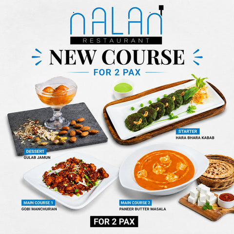 Nalan Restaurant City Hall – Signature Vegetarian Set for 2