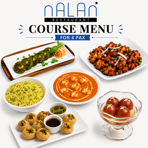 Nalan Restaurant City Hall – Vegetarian Feast Set Menu for 4 Pax