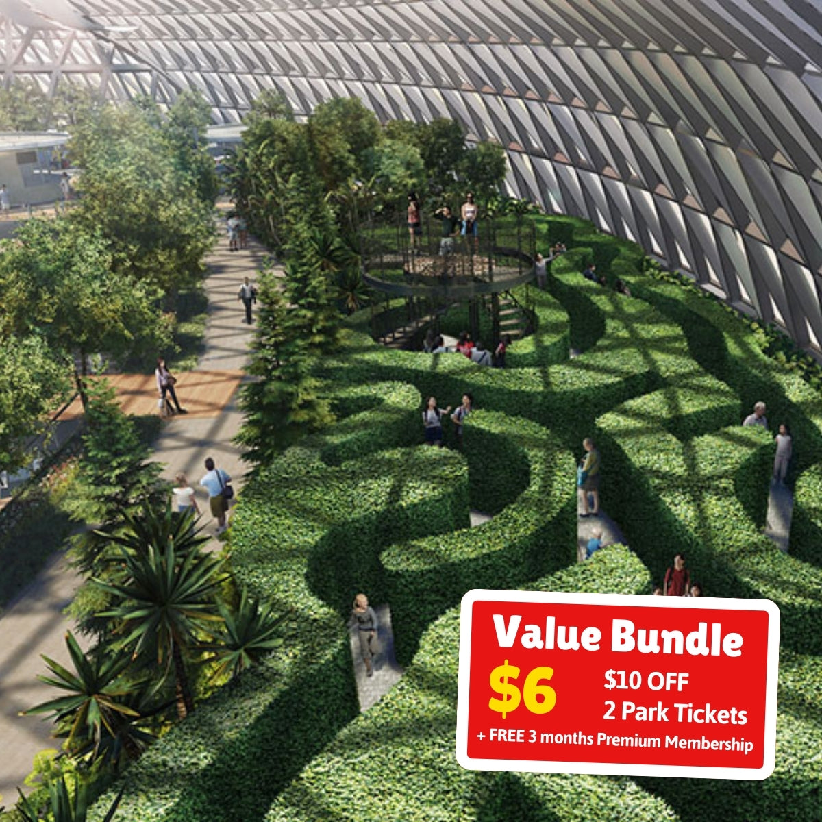 UPlay Premium Exclusive: Changi Jewel Canopy Park: 2 Entry Ticket at $10 OFF