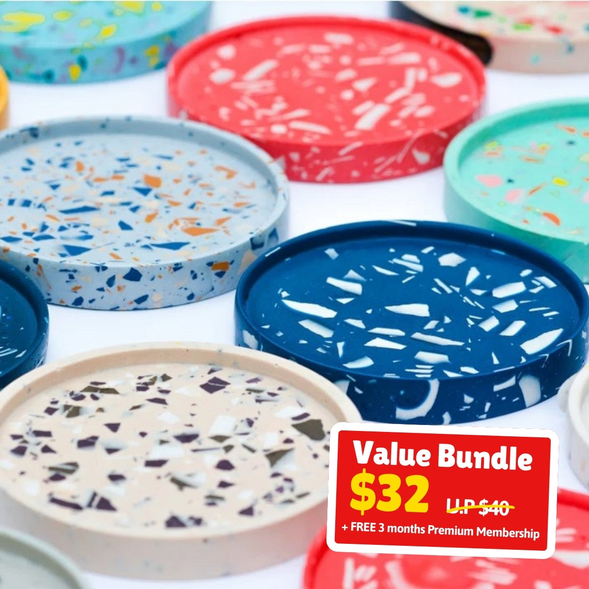 UPlay Premium Exclusive: Terrazzo Collection Coaster Workshop Bundle