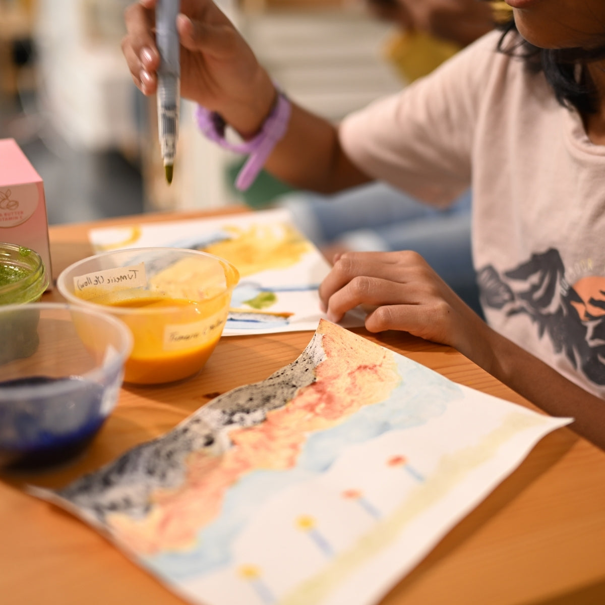 Colours of Nature: Homemade Paint from Local Plants for 2 Adults and 2 Children