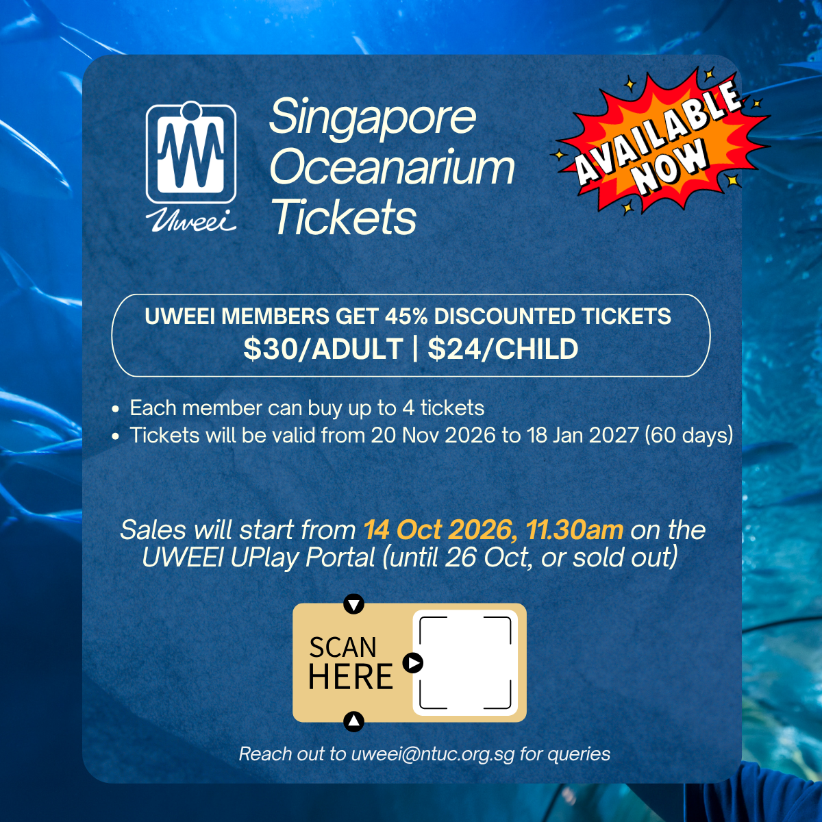 Singapore Oceanarium - Promotion Tickets