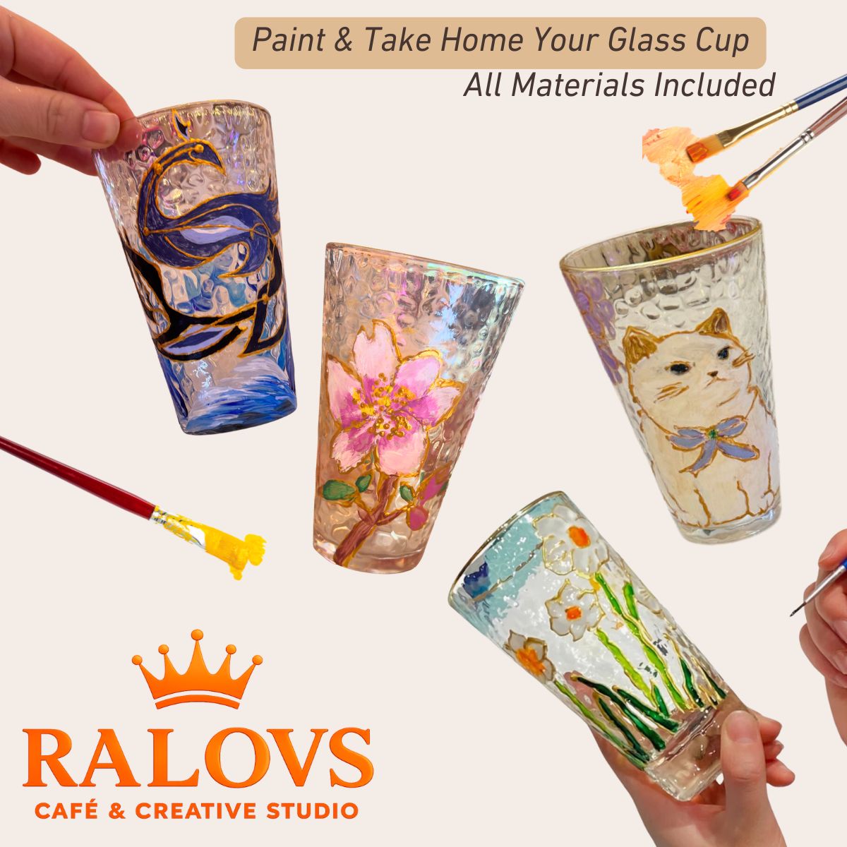 Creative Glass Cup Painting Experience by RALOVS