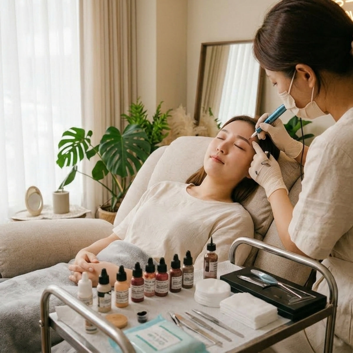 Korean Misty Eyebrow Embroidery