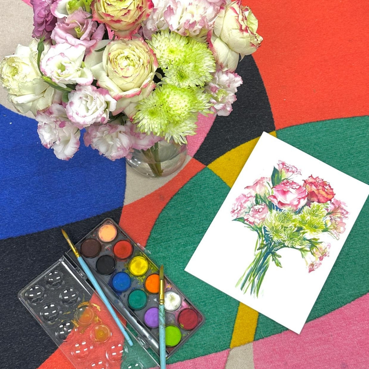 Watercolour Floral Still Life Painting Workshop