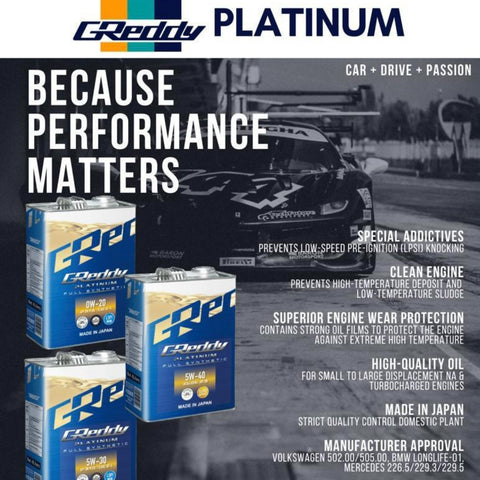 Professional Car Servicing with GReddy Platinum Engine Oil