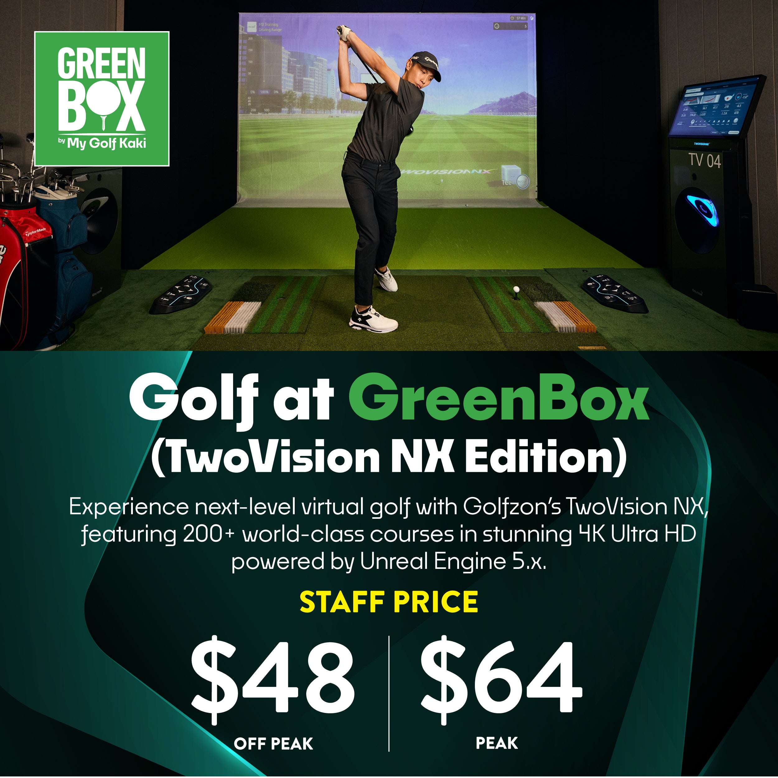 Golf at GreenBox TwoVision NX Edition