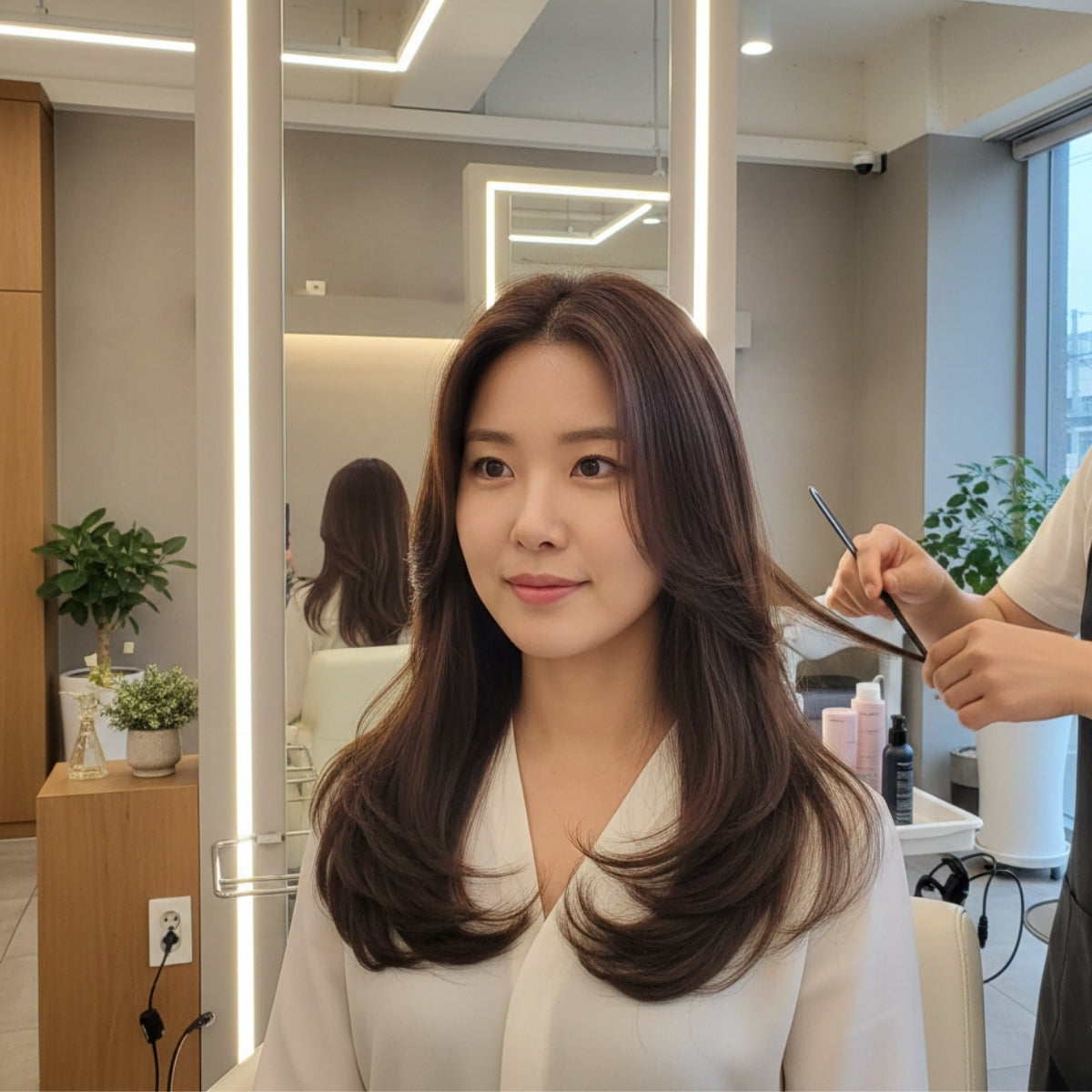 Professional Korean Hair Cut, Wash, Blow Dry & Styling Package