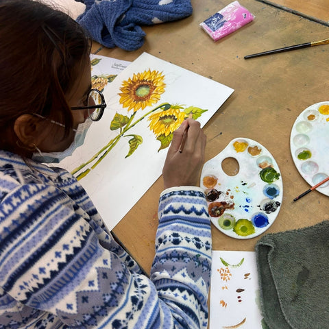 3-Hour Adults Watercolour Painting Workshop – Singapore Themed / Floral
