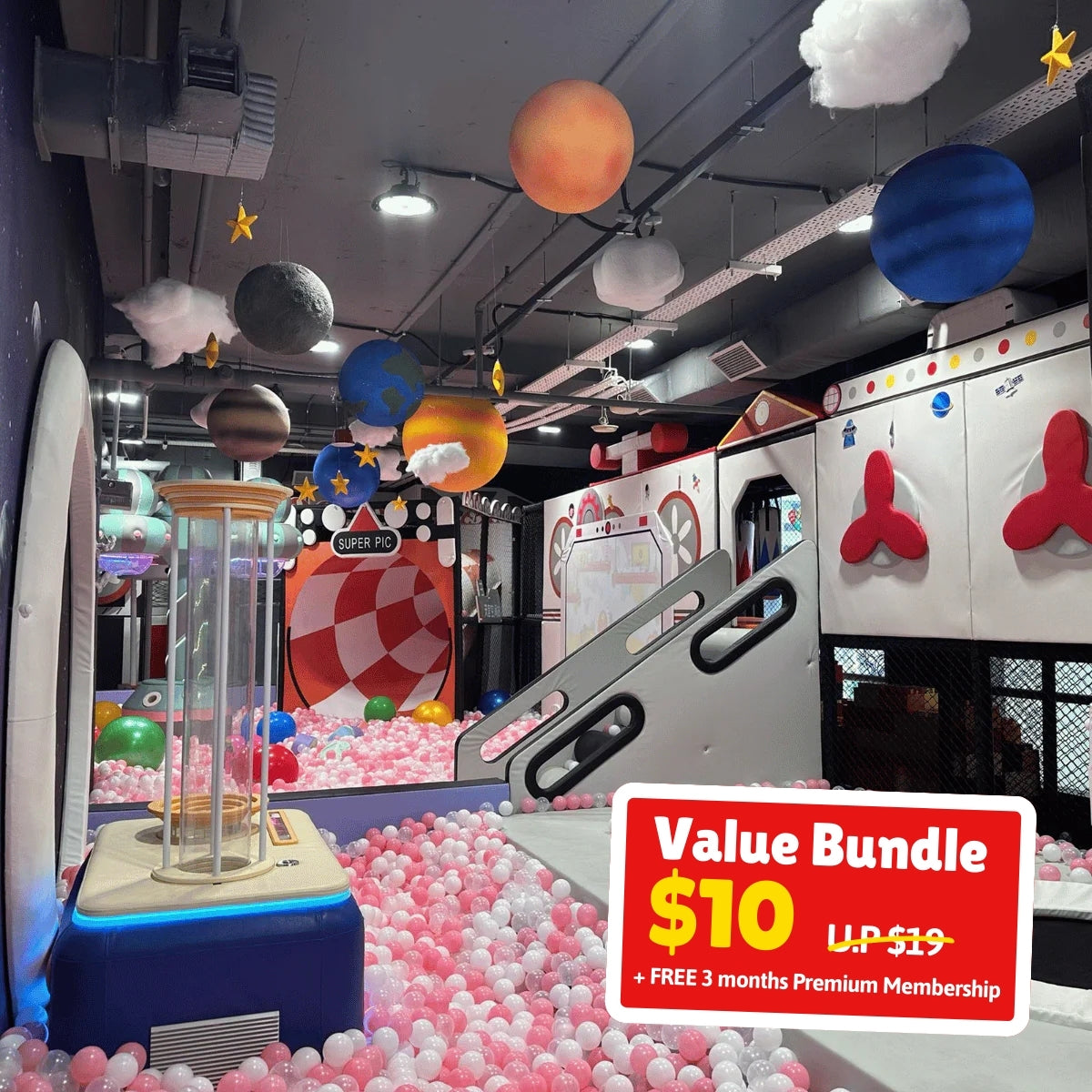 UPlay Premium Exclusive: Kidodo Space Indoor Playground Value Bundle