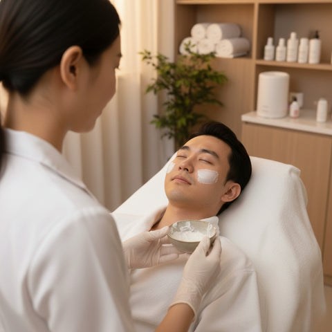 2.5-Hour BelleCare Men’s Facial & Signature Ginger Oil Massage
