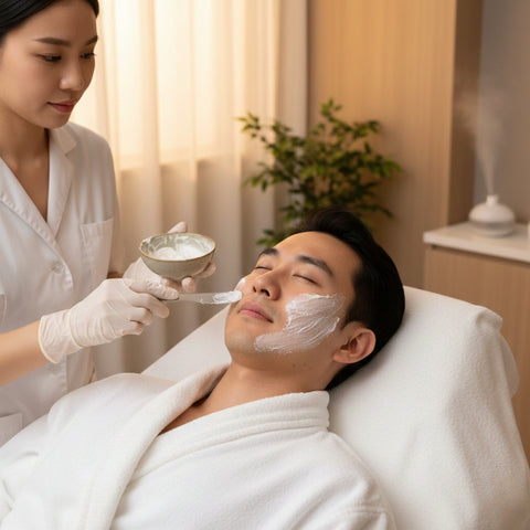 2.5-Hour BelleCare Men’s Facial & Signature Ginger Oil Massage