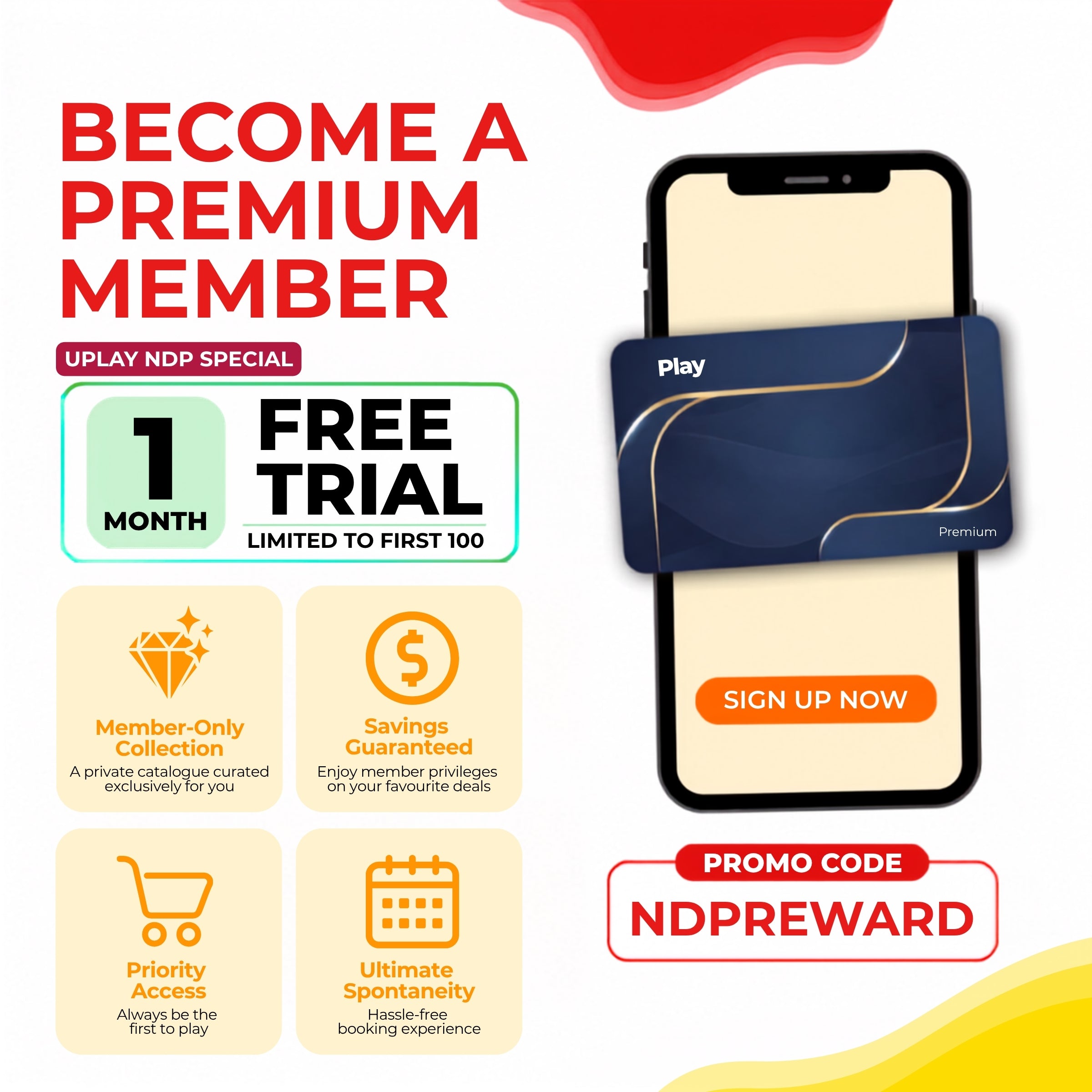 Celebrate National Day with a FREE Month of UPlay Premium Membership