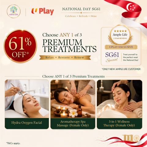 SG61 Wellness Special – 61% OFF Any Signature Treatment (60 Minutes)
