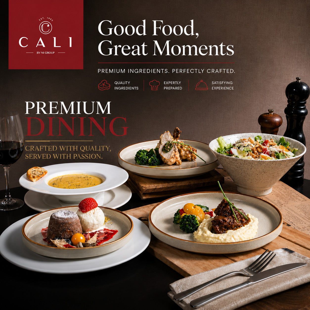 CALI Raffles Place Dinner Set for 1 – CBD Western Bar & Grill