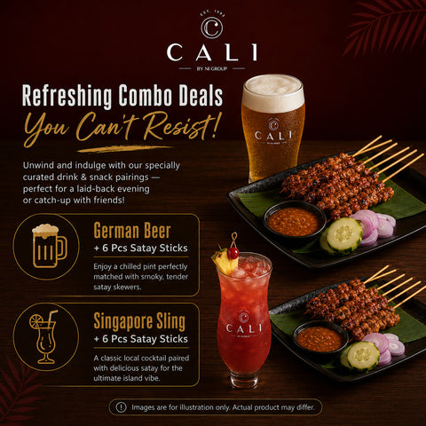 CALI Lounge Raffles Place – Drinks & Satay Combo