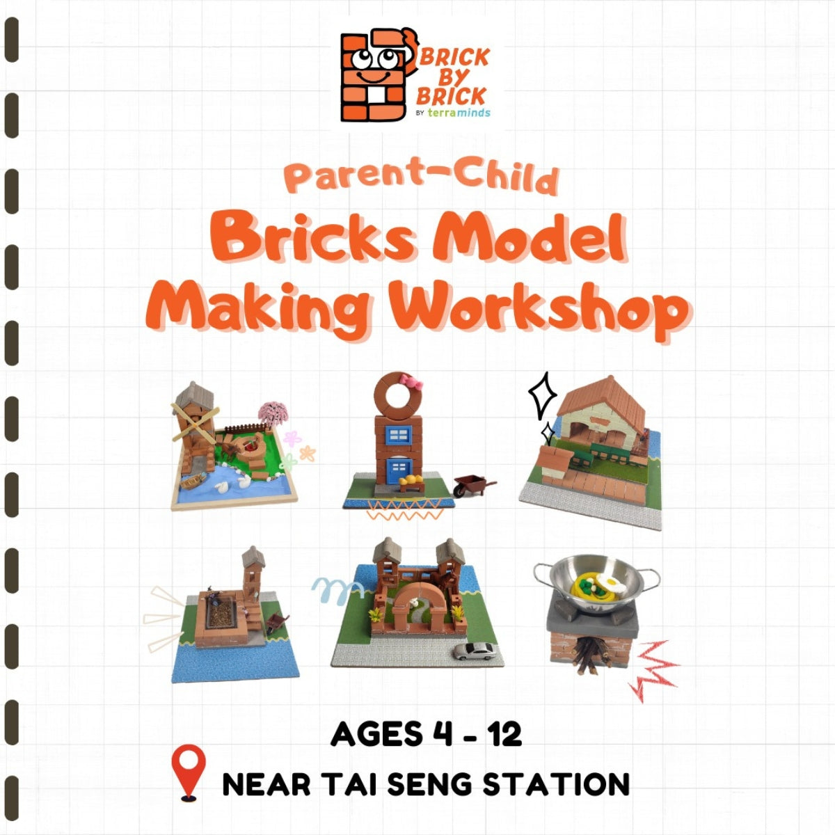 Parent-Child Brick House Building Workshop