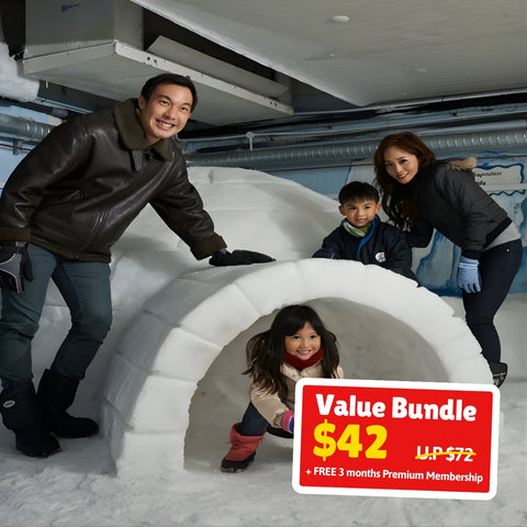 UPlay Premium Exclusive: 4 Snow City Singapore Tickets Family Bundle