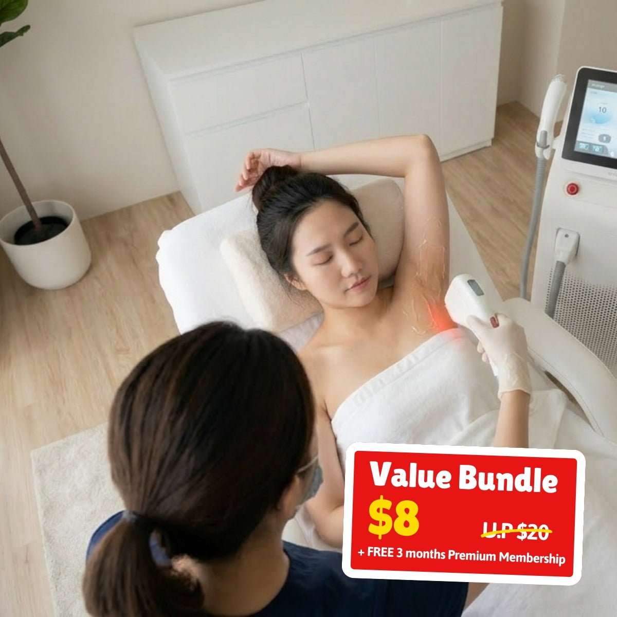 UPlay Premium Exclusive: Underarm Hair Removal (1 Session)