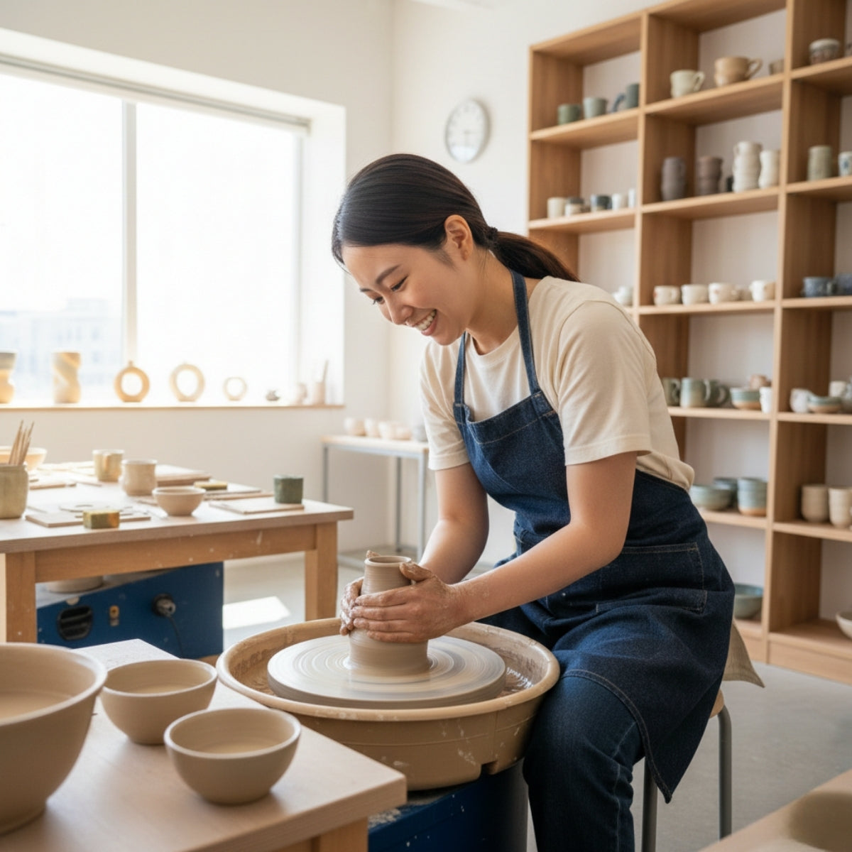 Wheel-Throwing Ceramics Workshop (Pottery Wheel Experience)