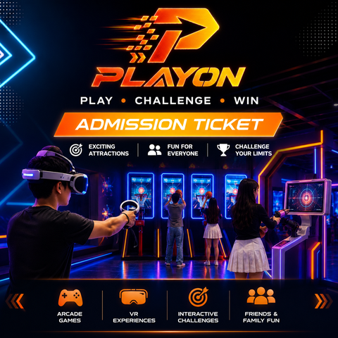 PLAYON Indoor Sports & VR Playground - Single Admission Ticket