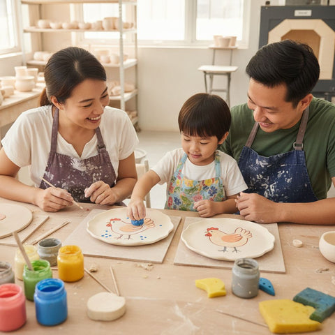 Making Pottery Together: A Parent-Child Pottery Experience for 2 pax