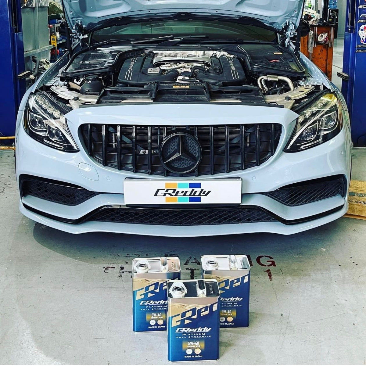 Professional Car Servicing with GReddy Platinum Engine Oil