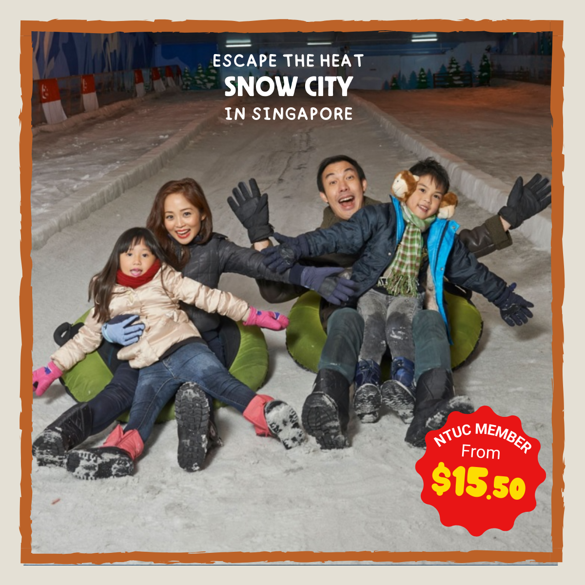 Purchase Snow City Singapore tickets for a fun-filled snowy adventure with ice slides and snow play areas