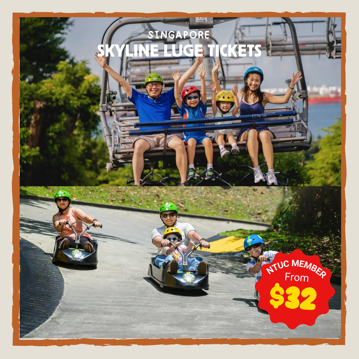 Purchase Skyline Luge Singapore tickets for an exciting downhill ride on the luge track with breathtaking views of Sentosa