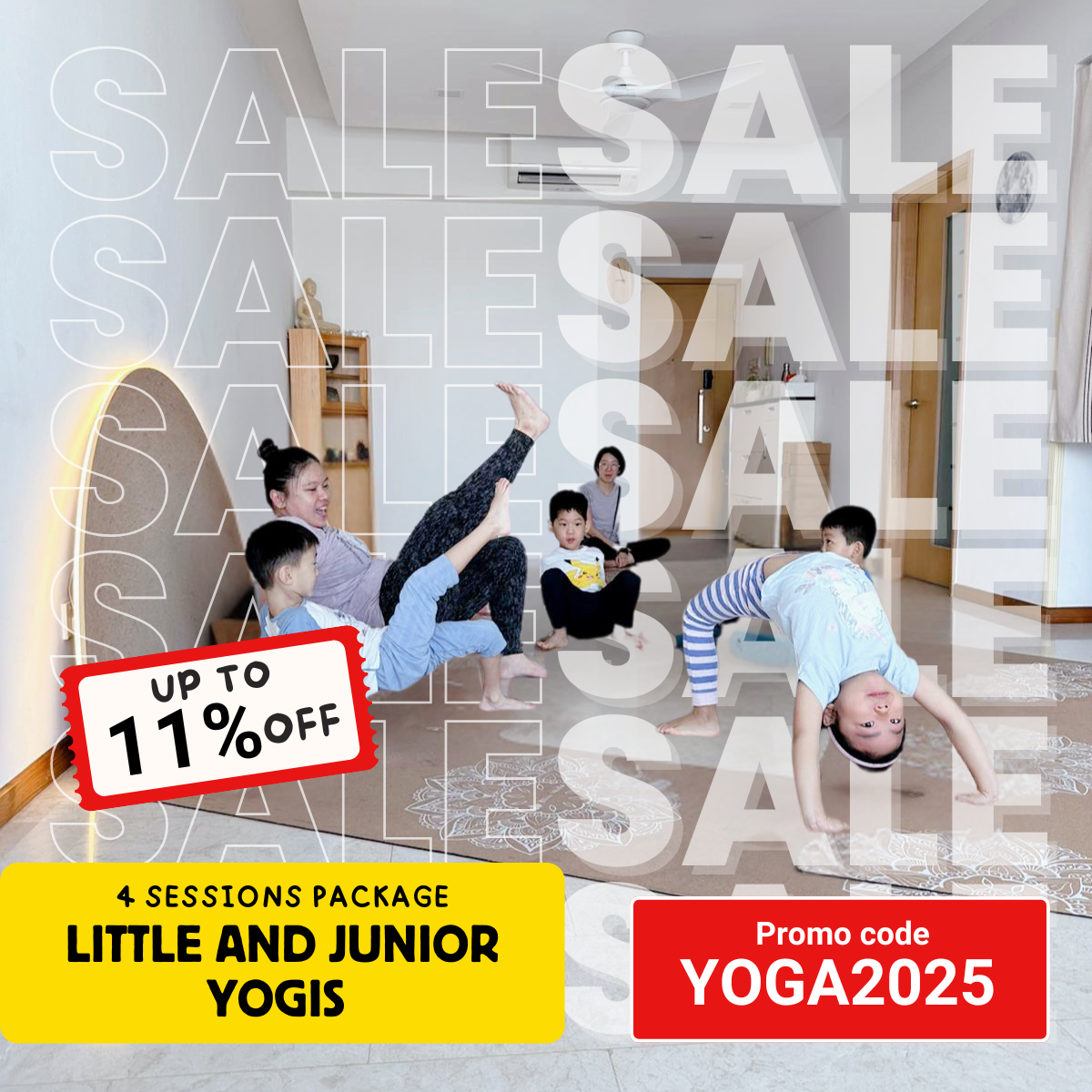 Little and Junior Yogis 4 Sessions Package