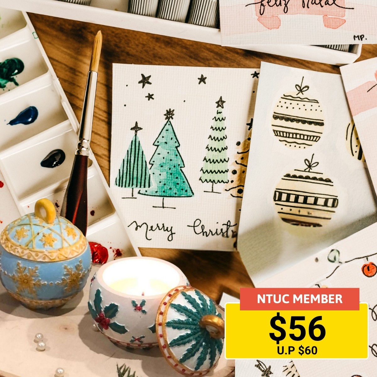 Candle Making & Watercolor Card