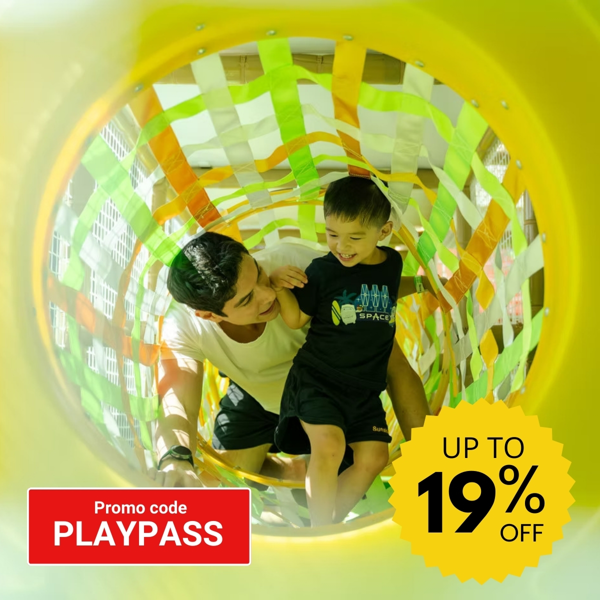 Family-friendly Jolly Jungle annual pass with unlimited access to attractions.